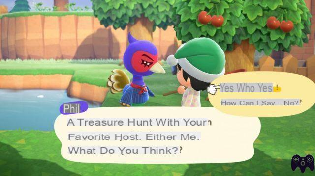 A caça ao tesouro – Animal Crossing New Horizons
