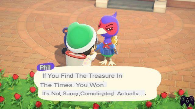 La búsqueda del tesoro – Animal Crossing New Horizons