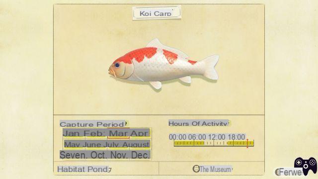 Fish List – Animal Crossing New Horizons