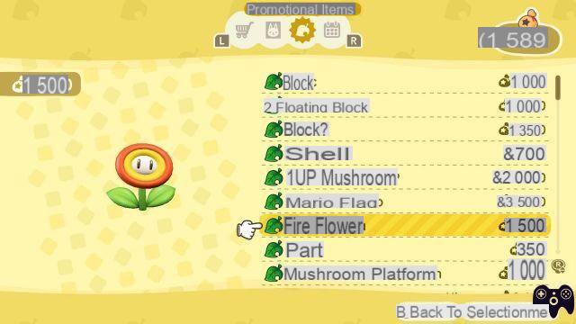 Ottenere oggetti a tema Mario: Animal Crossing New Horizons